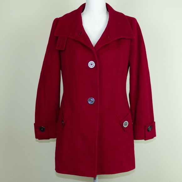 Kristen Blake Jackets & Blazers - KRISTEN BLAKE Wool Blend Peacoat Size S